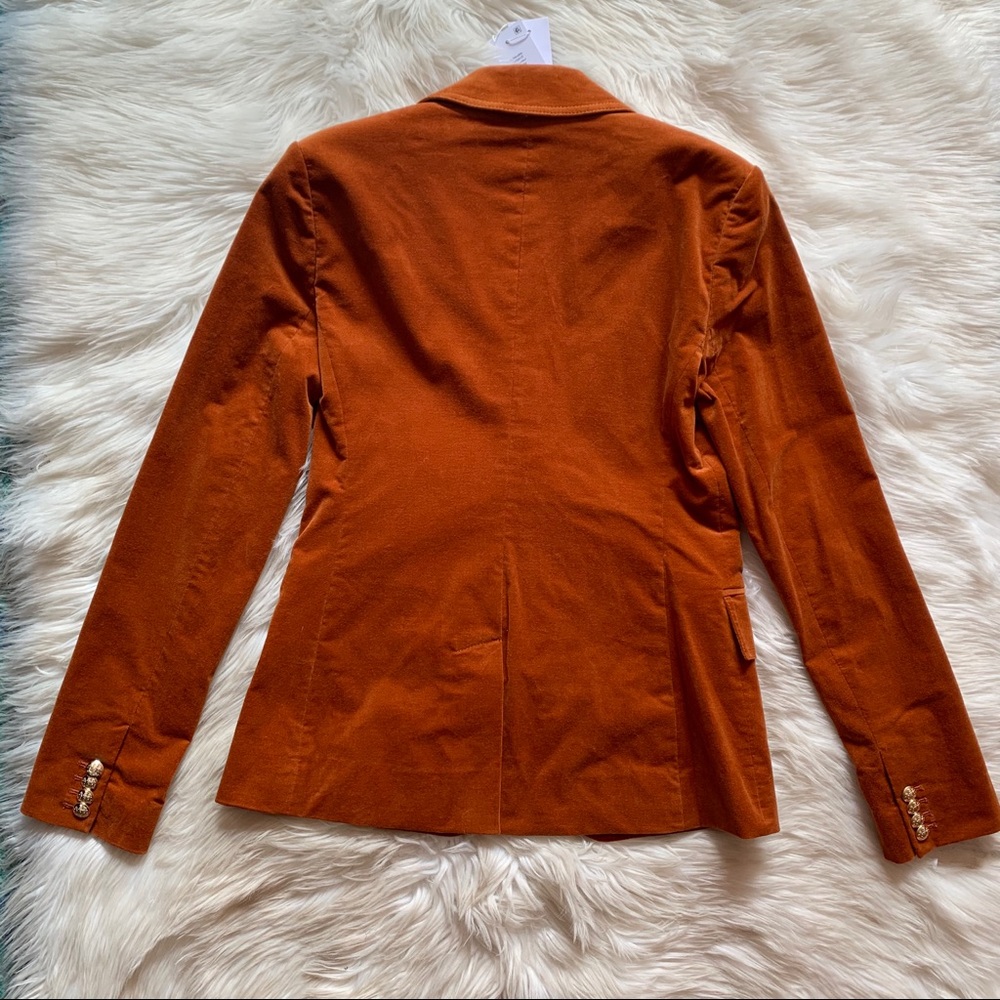 New! DEREK LAM 10 Crosby Velvet Blazer - Picture 7 of 10